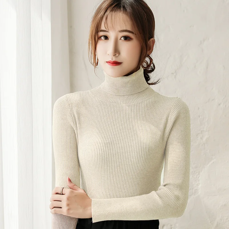 Semfri Sweater Women Fashion Turtleneck Sweater Autumn Winter Knitted Pullovers Casual Warm Long Sleeve Knit Jumpers Top Semfri Sweater Women Fashion Turtleneck Sweater Autumn Winter Knitted Pullovers Casual Warm Long Sleeve Knit Jumpers Top