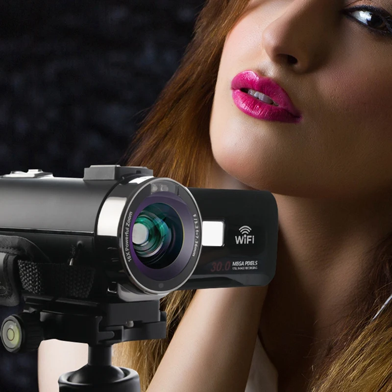 RISE-3.0 Inch Digital Video Camera 48MP Home Travel Camera Electronic Anti-Shake 4K HD Camera