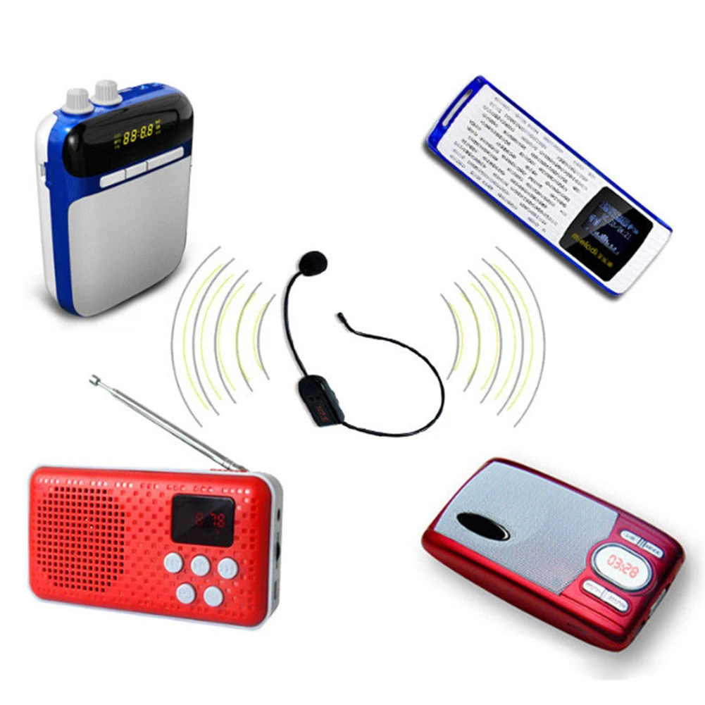 Для учителя динамик Горячая Handsfree микрофон беспроводной микрофон радио FM гарнитура
