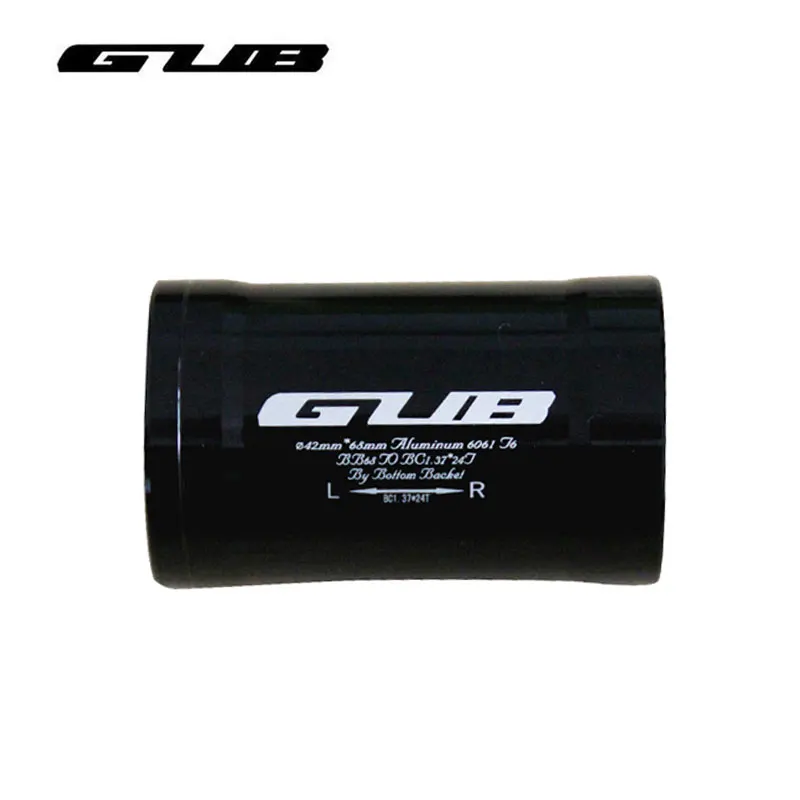 Black BC-1.37x24T GUB 1 шт. 42*68 мм Нижний Кронштейн для велосипеда адаптер CNC алюминиевый сплав для горного велосипеда дорожный велосипед адаптер для горного велосипеда велосипедная карбоновая рама - Цвет: Black BC-1.37x24T