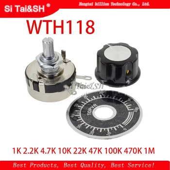 

1 set WTH118 DIY Kit Parts 2W 1A Potentiometer 1K 2.2K 4.7K 10K 22K 47K 100K 470K 1M