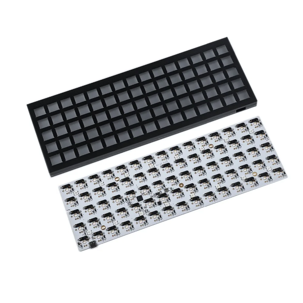 ID75 75 клавишный artholinear макет QMK анодированный алюминиевый чехол с горячей заменой типа C PCB механический комплект клавиатуры