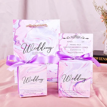 

Gold stamping discoloration packaging box gift bag nougat biscuit handbag wedding chocolate cake packaging box party supplies