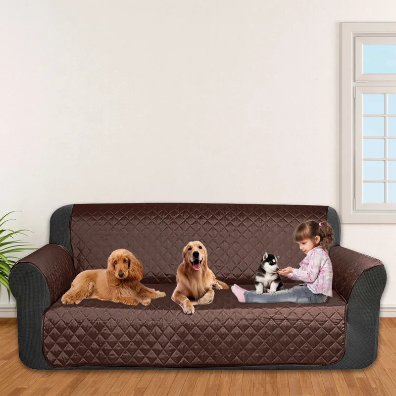 coffee 1 шт. 4 цвета Водонепроницаемый покрытие дивана для животных противоскользящие чехлов Водонепроницаемый современный диванные покрывала для Гостиная 1/2/3 сиденья - Цвет: coffee