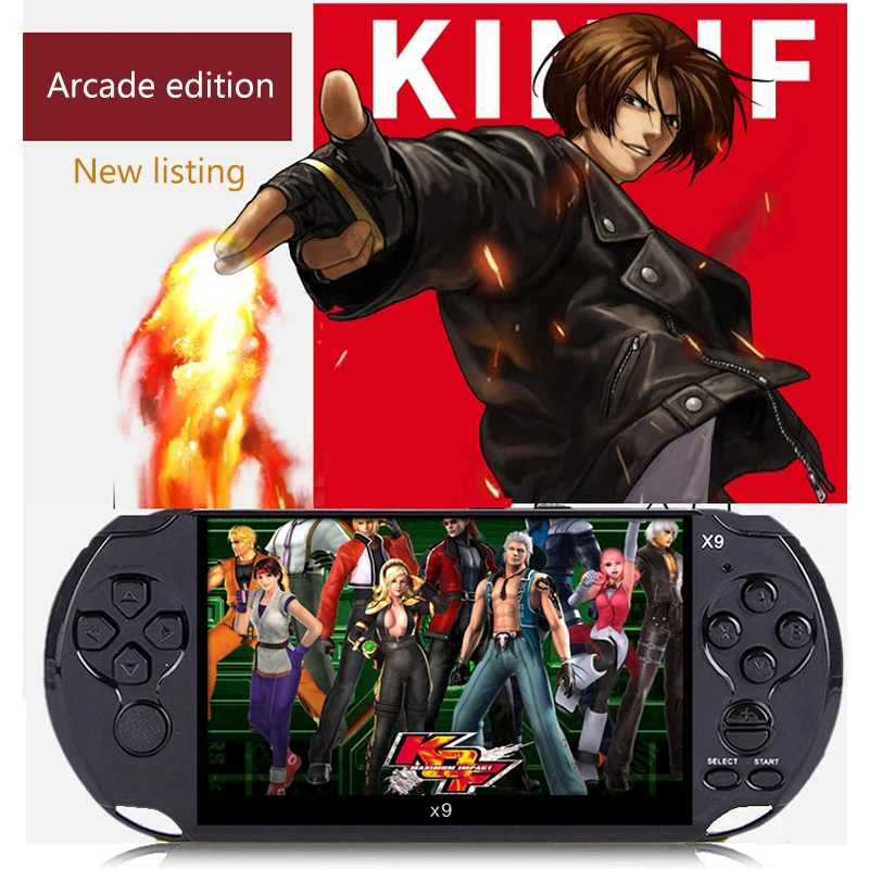 

8GB 128Bit Handheld Game Console 5.1 inch MP4 Video Game Console built-in 9450 game for arcade/gba/gbc/snes/fc/smd kid gift