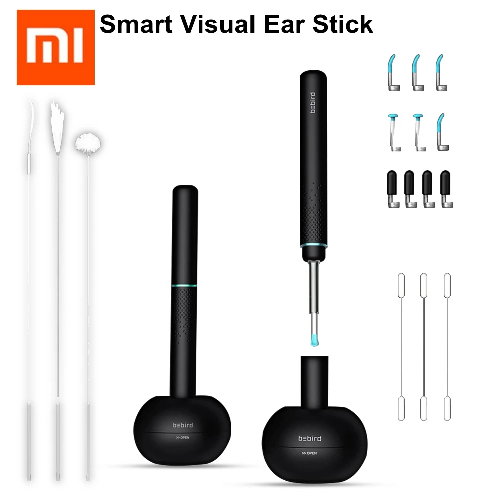

Xiaomi Bebird M9 Pro Smart Visual Ear Stick 17in1 300w High Precision Endoscope Smart temperature control Magnetic Charging Base