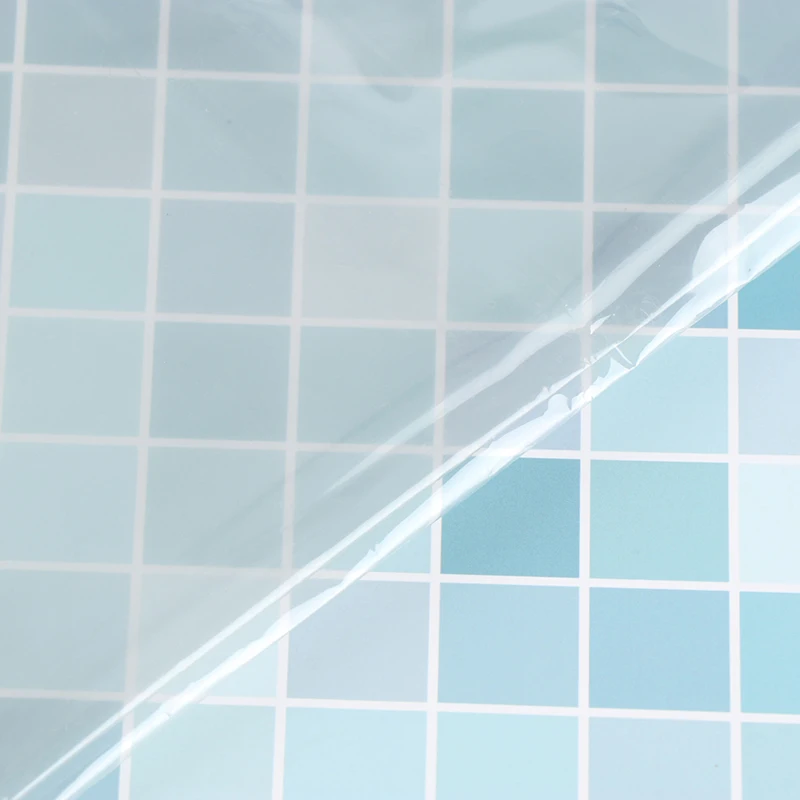 Transparent Oil Proof Sticker Wallpaper Waterproof Wall Tile Stickers Kitchen High Temperature Resistance Sticker