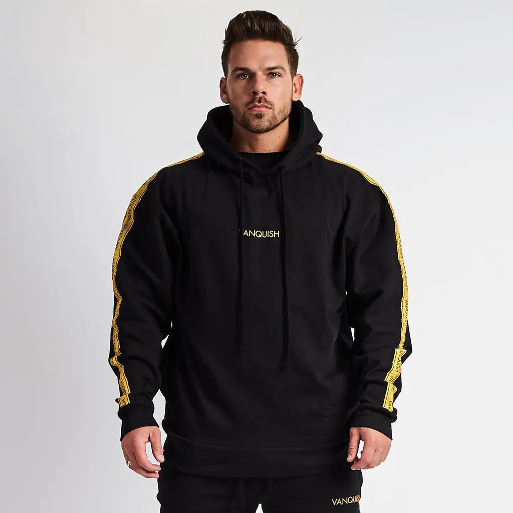 

Muscle Fitness Brother Spring And Autumn New Style Men's Pullover Hoodie Outdoor Running Sports Jackets Casual Wear