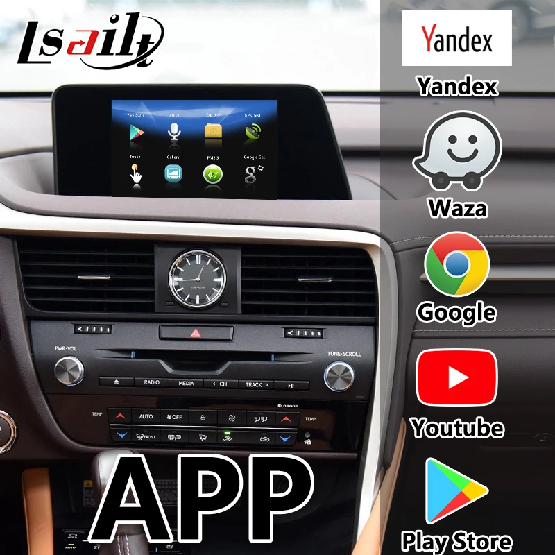 Lsailt Android 7,1 gps навигация видео интерфейс для Lexus RX350 RX450h RX200t 2009-2012 с поддержкой Android Авто/carplay