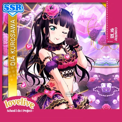 Индивидуальный размер Lovelive Sunshine Aqours демон маленький костюм для косплея дьявол Kanan Matsuura Лолита Платье Аниме наряд всех членов - Цвет: Kurosawa Dia