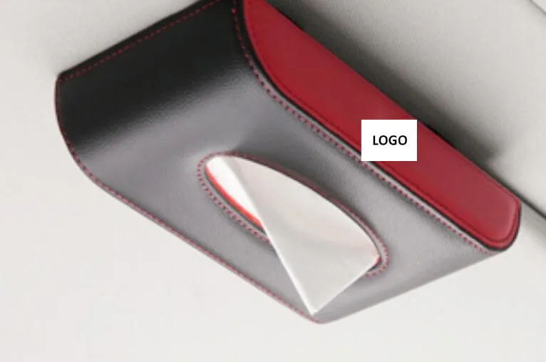 

Car Leather Sun Visor Tissue Box Holder Removable Paper Napkin Box Fit For BMW TOYOTA LEXUS FORD NISSAN Mitsubishi