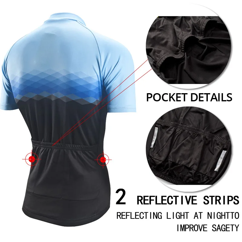 Men's Summer Cycling Jerseys Breathable Bicycle Wear Ropa Ciclismo Maillot Mountain Bike Clothes Cycling Clothing