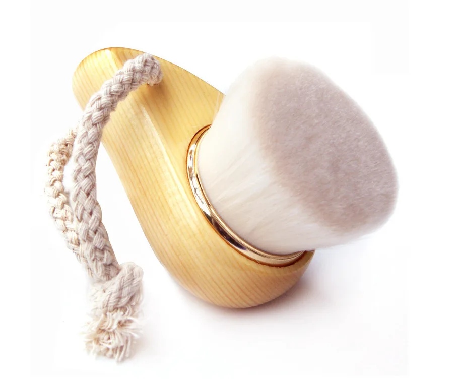 

Hot Sales Comma Wooden Handle Facial Brush Face Wash Useful Product Handmade Super Soft Nylon Bristle Facial Brush Currently Ava