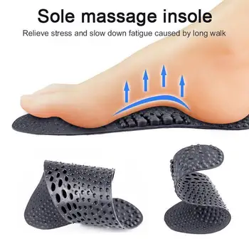 

1 Pair Massage Cushion Insoles Negative Ion Acupressure Care Feet ZYQ1785 Insole Breathable D0J0