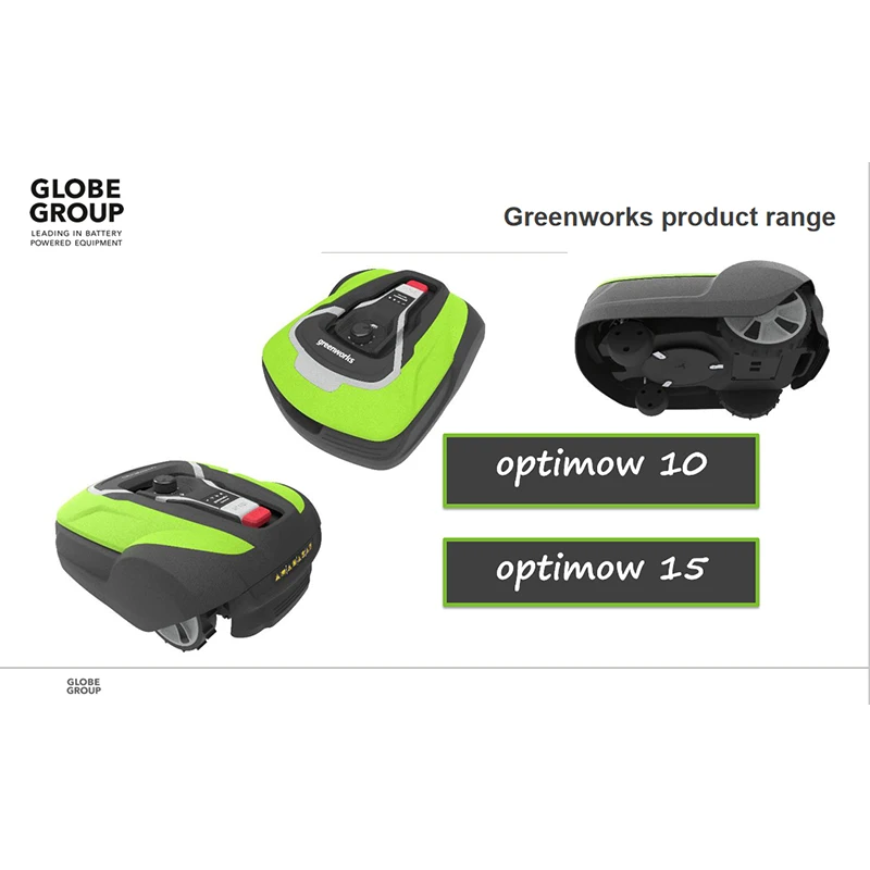 Интеллектуальная Электрическая косилка Greenworks Optimow 10/15 с gps всенаправленным пультом дистанционного управления с низким уровнем шума IPX5