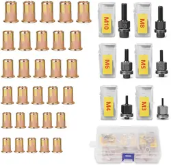 Outil de riveteuse, Rivet manuel écrou tête de pistolet écrous installation Simple manuel riveteuse accessoires d'écrous M3 M4 M5 M6 M8 M10 