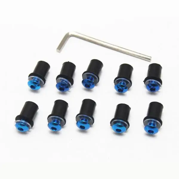 10pcs Fairing Wind Screen/Windshield Mounting Screw Bolt Kit