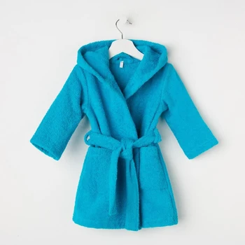 

Bathrobe for children, size 32, marine color, 340 g / m2, cotton 100% with AIRO