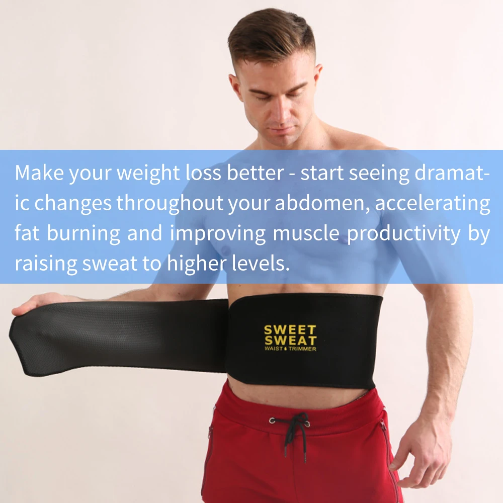 Тренировочный пояс для похудения Триммер Мужская неопрен Body Shaper талии Cincher