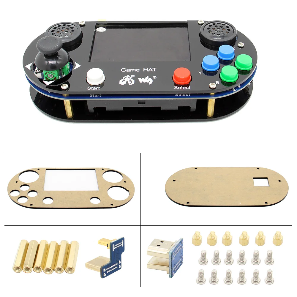 Raspberry Pi 4 Модель B / 3 + Plus 3B Zero W игровая консоль RetroPie Game HAT геймпад с 480x320 5 дюймовым IPS