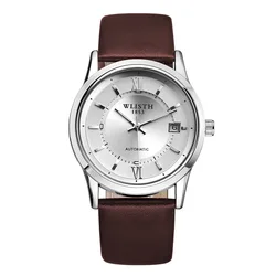 Reloj mecánico automático para hombre, cronógrafo con correa de acero, resistente al agua, novedad de 2021