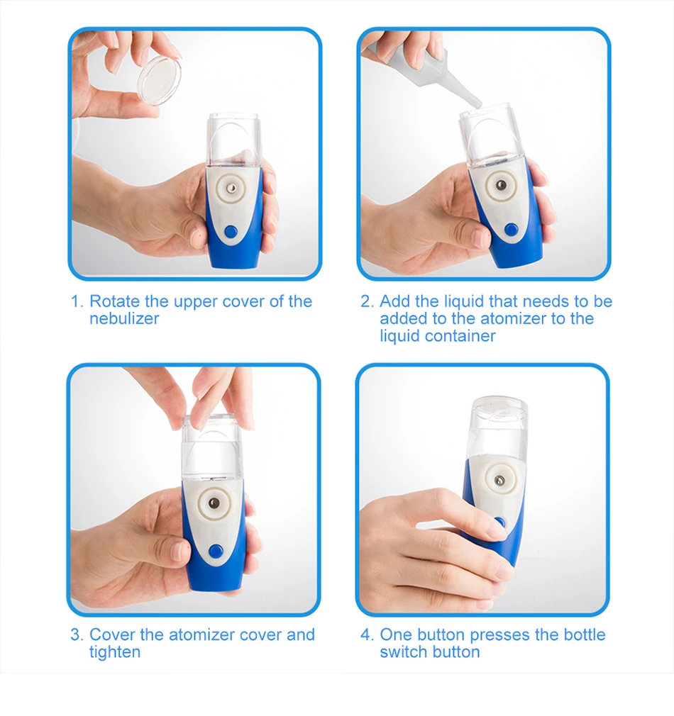 Medical Equipment Portable Ultrasonic Nebulizer Inhalator Medical Respirator Home Atomizer Humidifier Adult Children Health Care