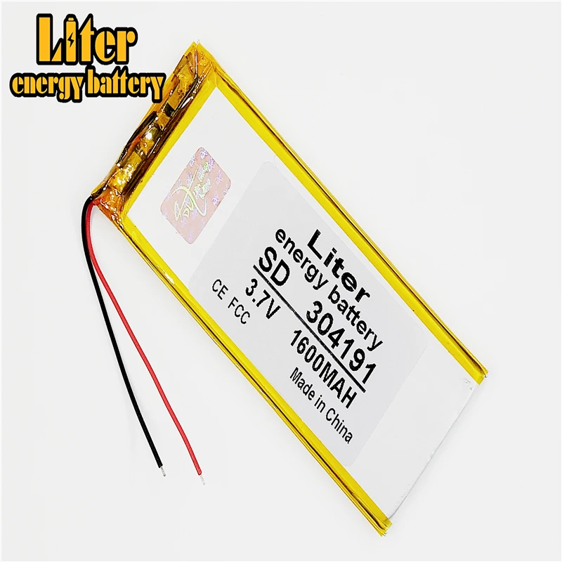 XWD 304191P 3 7 V KEBE PL304190 PL304191 1600MAH литий ионный полимерный аккумулятор для china clone S6 S9600 MTK