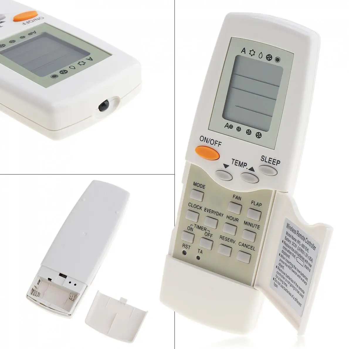 KELANG Air Conditioner Remote Control English Version with HD Screen for RFL-0601 / RFL-0301E Carrier | Электроника