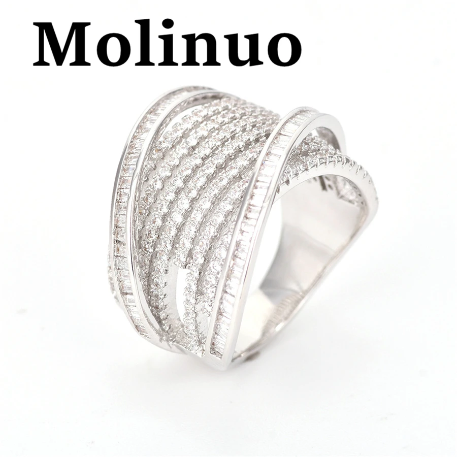 Новое модное женское кольцо Molinuo, популярное в Европе и Америке, простые и высококачественные кольца для повседневной носки