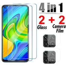 4in1 proteção de vidro para xiaomi redmi nota 9s 8 8t 9 pro max protetor de tela da câmera para redmi 9 9c 9a 9at 9i 8a filme de vidro