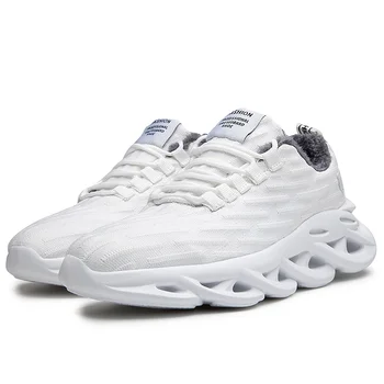 

Men Winter Casual Shoes Snow Warm Men's Sneakers Flyknit Wear-resistant Man Walking Shoes Fur Insole for Cold Outdoor Sports
