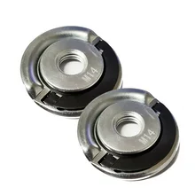 

2pc Standard M14 Spindle Thread Angle Grinder Blade Disc Quick Change Locking Flange Nut Quick Release M14