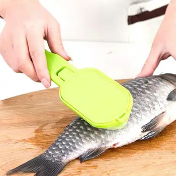 

Stainless Steel Fish Scale Remover Kitchen Tool Practical Fast Cleaning Fish Skin Peeler Fish-scale Plane Fish Scales Scraper