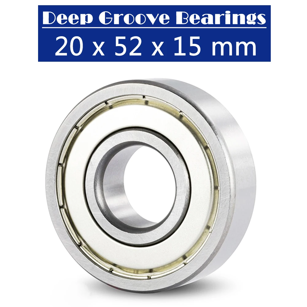 

6304ZZ Bearing 20*52*15 mm ( 2 PCS ) For Blower Vacuums Saw Trimmer Deep Groove 6304 Z ZZ Ball Bearings 6304Z