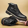 Spring Autumn Classic Outdoor Men Boots Non Slip Comfortable Big Size Men's Shoes Casual Leather Basic Boots Brand Fashion Shoe ► Photo 1/6