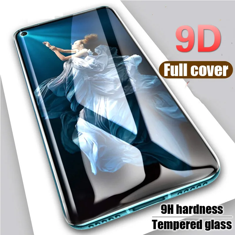 

9D Full Tempered Glass Cover For Huawei Honor 20 9X Pro 8S 8C 8X Nova 5 5i 5T P20 Lite Y9 Prime 2019 Screen Protector Protective