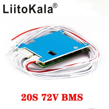 

LiitoKala 3.7V Battery pack 20S 72V E-bike Li ion battery bms 18650 BMS 30A battery BMS Charging Voltage 54.6V With balance