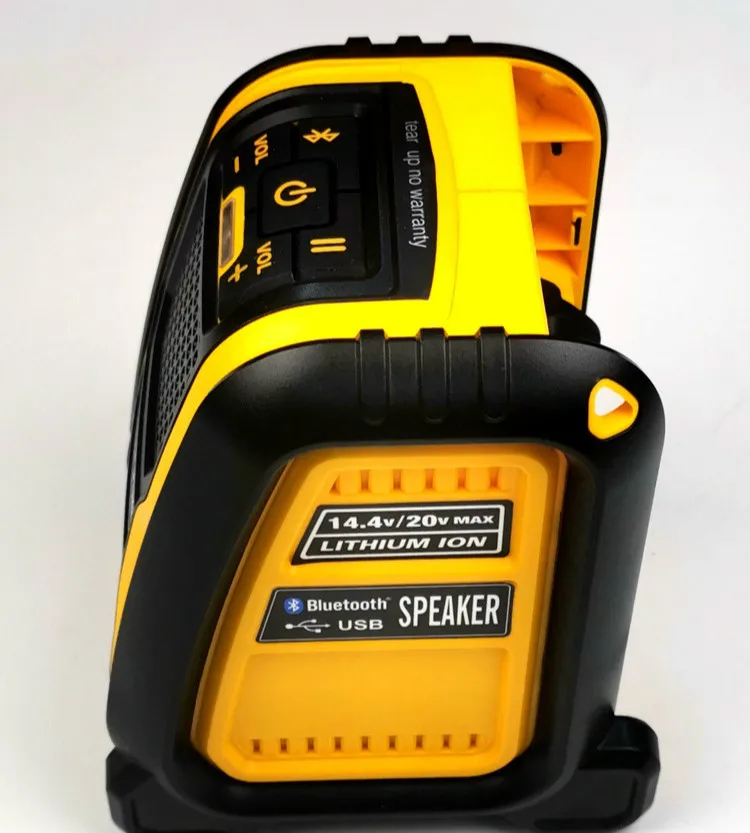 Для Dewalt Makita Милуоки Bosch Bluetooth, usb-громкоговоритель совместим с 14,4/18 V литиевая Батарея