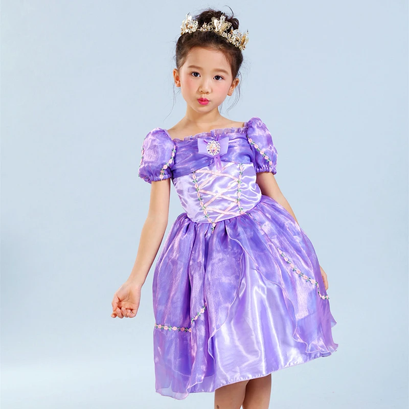 Роскошные детские рождественские платья для девочек, платье для свадебной вечеринки для маленьких девочек, платье для выпускного вечера Одежда для девочек-подростков от 2 до 10 лет
