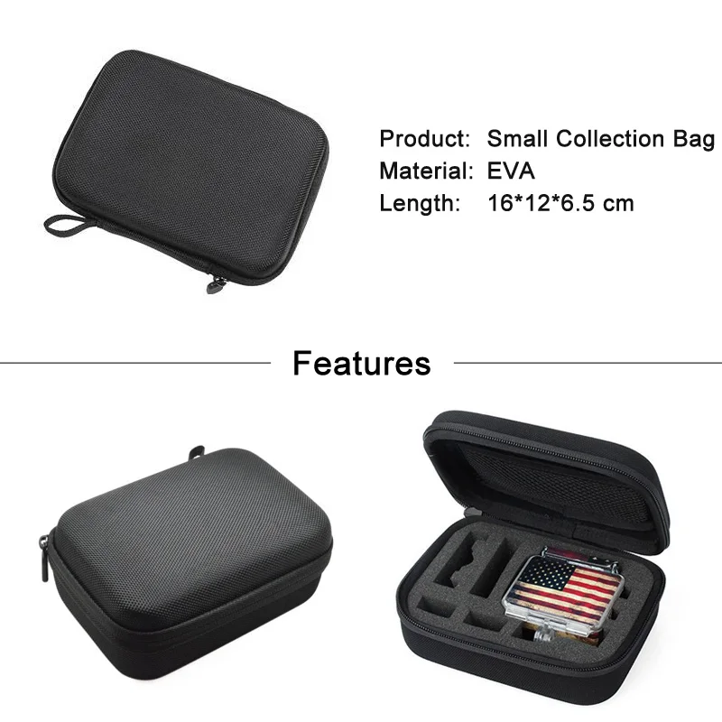 Sport Camera Portable Storage Case Collection Bag for GoPro Hero 11 10 9 8 Session SJCAM Xiaomi Yi 2 4K Mijia Go Pro Accessories camera case