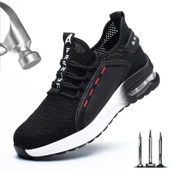 Baskets légères respirantes pour hommes et femmes, chaussures de sécurité avec embout en acier, bottes anti perforation indestructibles Ryder 