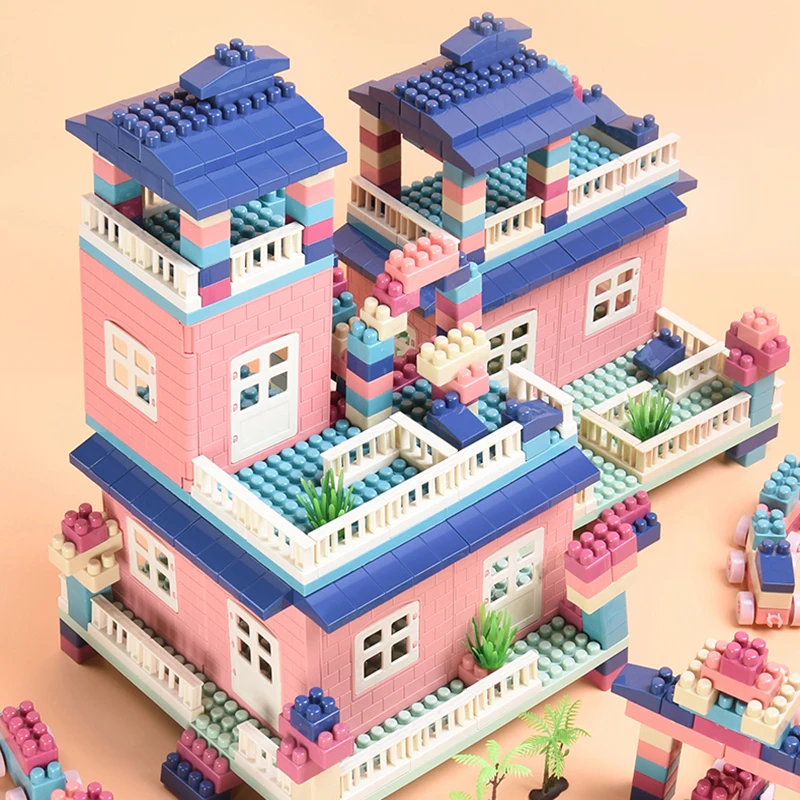 Creative Lovely Children Building Blocks DIY House Jigsaw Puzzle