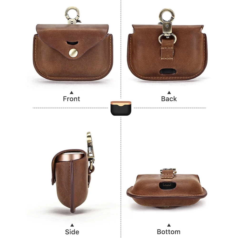 Leather Storage Case Earphone Cover for Sony WF 1000XM3 Bluetooth Headphone Shockproof Protective Case for Sony WF 1000XM3