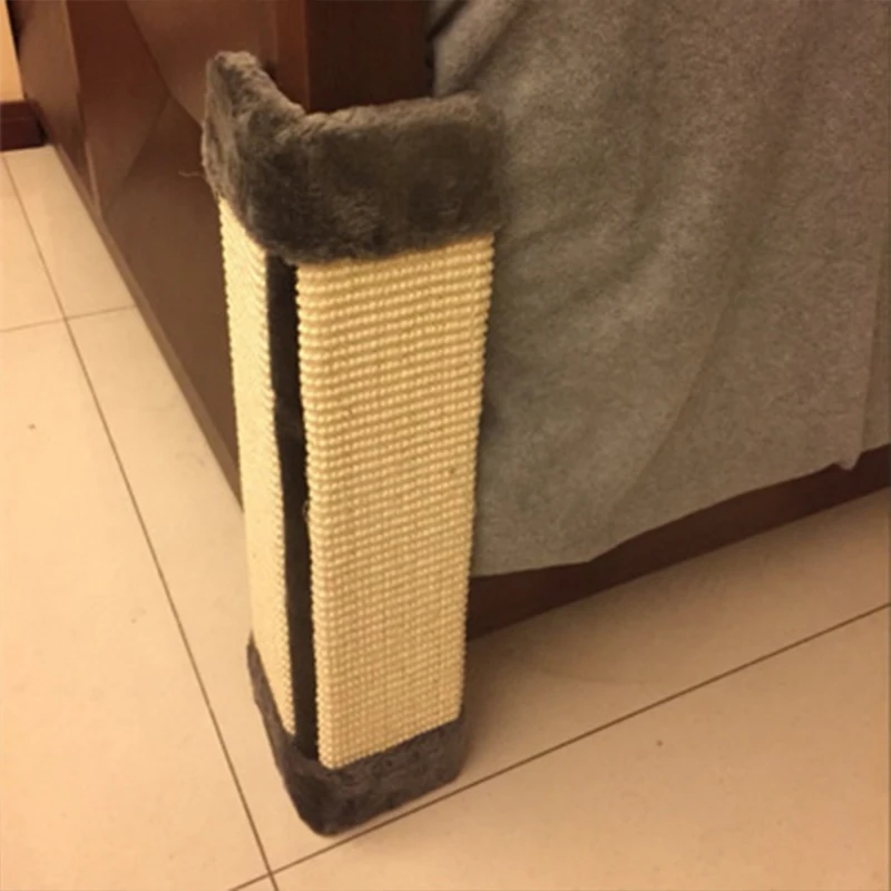 Кошка царапины доска ПЭТ котенок настенный угловой коврик-Когтеточка столб дерево скребок сизальная Конопля Kitty Детские игрушки Плюшевые 49X23 см 50x2,3x25