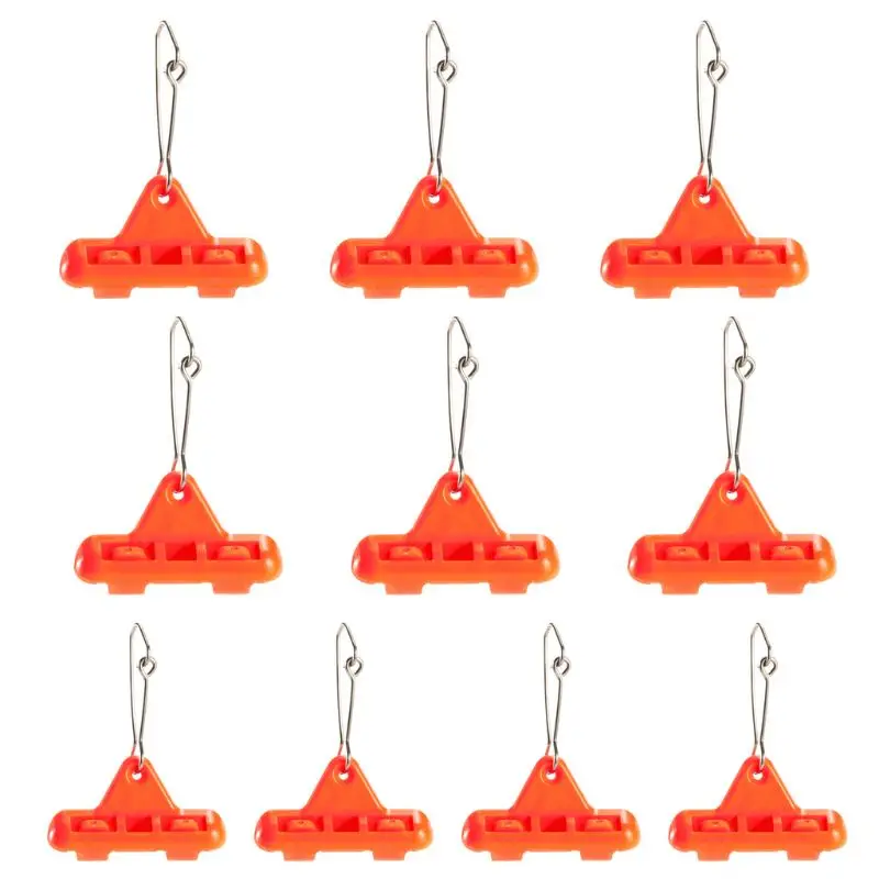 

10 Pcs/pack Hook Zipper Slider Beads Rotation Triangle Balance Swivel Fishing Tackle Multi-function Pin New Fishing Gear Accesso