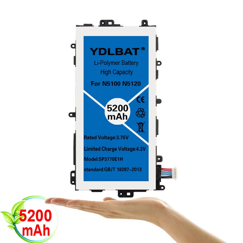 Планшетный аккумулятор YDLBAT SP3770E1H для Samsung N5100 N5120 Galaxy Note 8 0 N5110 оригинальные сменные