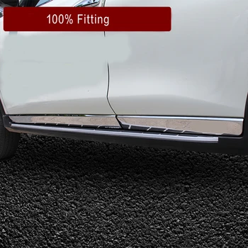 

FIT FOR Nissan xtrail x-tail x trail 2014 15 16 17 CHROME SIDE DOOR BODY MOLDING TRIM COVER LINE GARNISH PROTECTOR ACCESSORIES