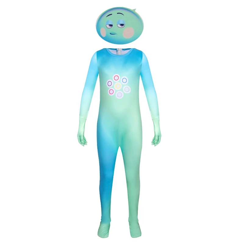 

2020 Halloween Jumpsuit Cosplay Costume for Kids Anime Cosplay Green Color with mask Printed Cartoon