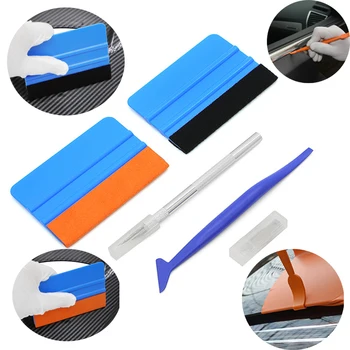 

Car Wrapping Vinyl Tools Felt Stick Squeegee Scraper Magnets Graphic Chisel Kit