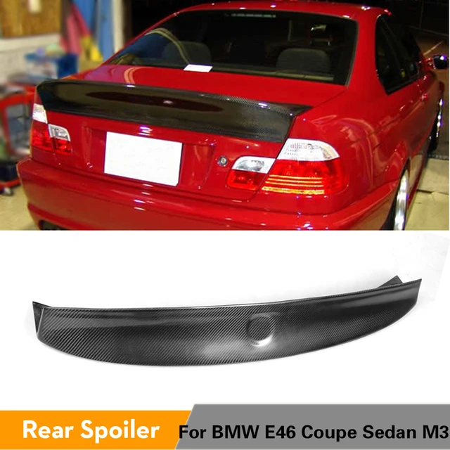 E46 Coupe Heckspoiler Flügel Für BMW 3 Serie E46 Coupe 2 Tür 1999 - 2006  Carbon Fiber Hinten Stamm spoiler Boot Lip Flügel - AliExpress